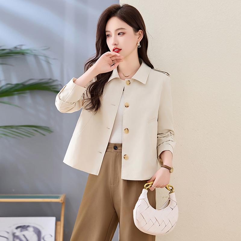 小个子短8款时尚外套女春025秋2新款高端休闲显MS8822-0瘦百搭上