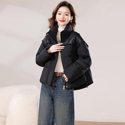 时尚韩版拼接时棉棉服女冬新款洋气F2526-10设计感加厚宽尚松5外