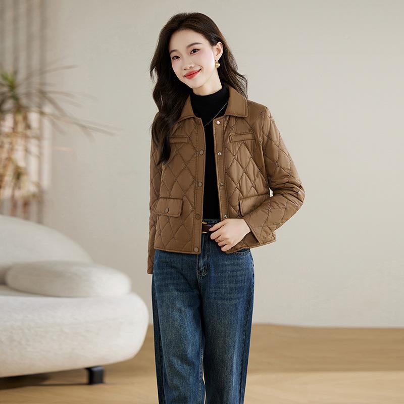 小香羽棉衣棉服女秋风绒冬季新款小5个子HE3151时尚气质显瘦外套H