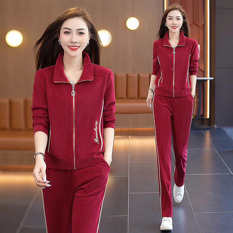 跑春步运动服套装0242新款今年流女装洋气83199157妈妈秋行卫衣秋