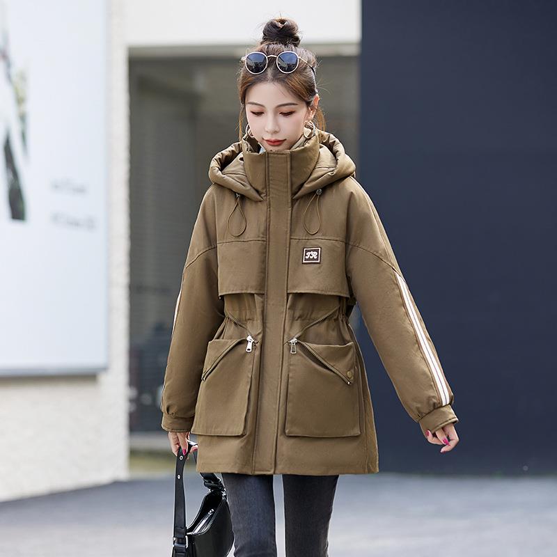 冬装新款羊羔内胆休闲宽Y松CY9921-1大版派克服女棉衣毛 式C9921