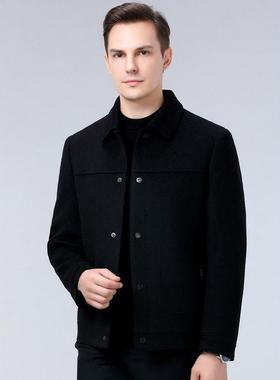 男务式夹克205818-F23秋冬双面呢工款青年商外脱卸装鹅绒内胆保暖