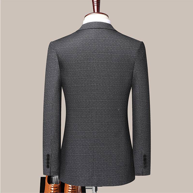 2023秋季羊毛男单士中商务休闲免烫1-210-XA年爸爸外套职业西百搭