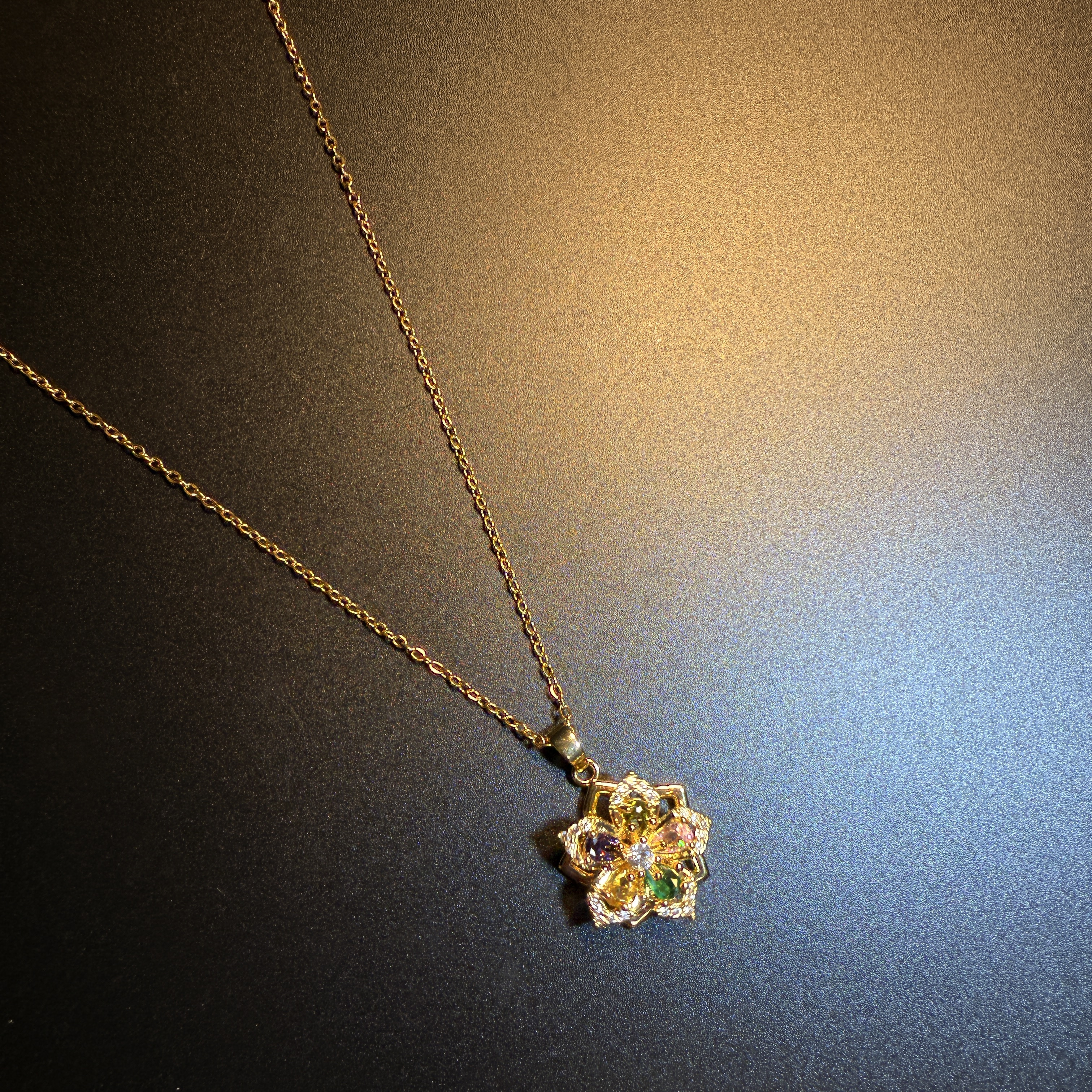 开花的橄榄 Vintage古着 Sunny Bloom项链