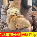 猫咪牵引绳防挣脱外出专用遛猫绳溜猫链子宠物胸背带猫绳子可调节