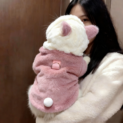 猫咪衣服秋冬款加绒保暖卫衣
