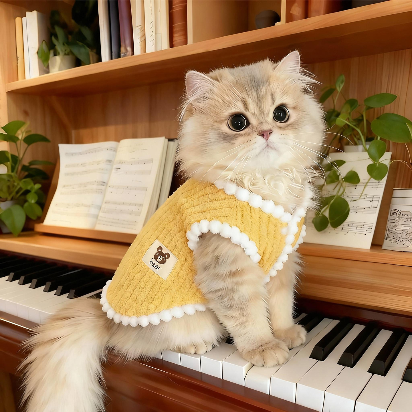 小猫咪衣服冬季加厚马甲英短银渐层无毛猫小狗狗保暖加绒背心可爱