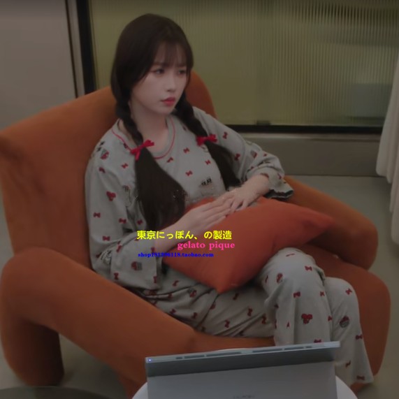 日本GP新款春秋季甜美蝴蝶结睡衣