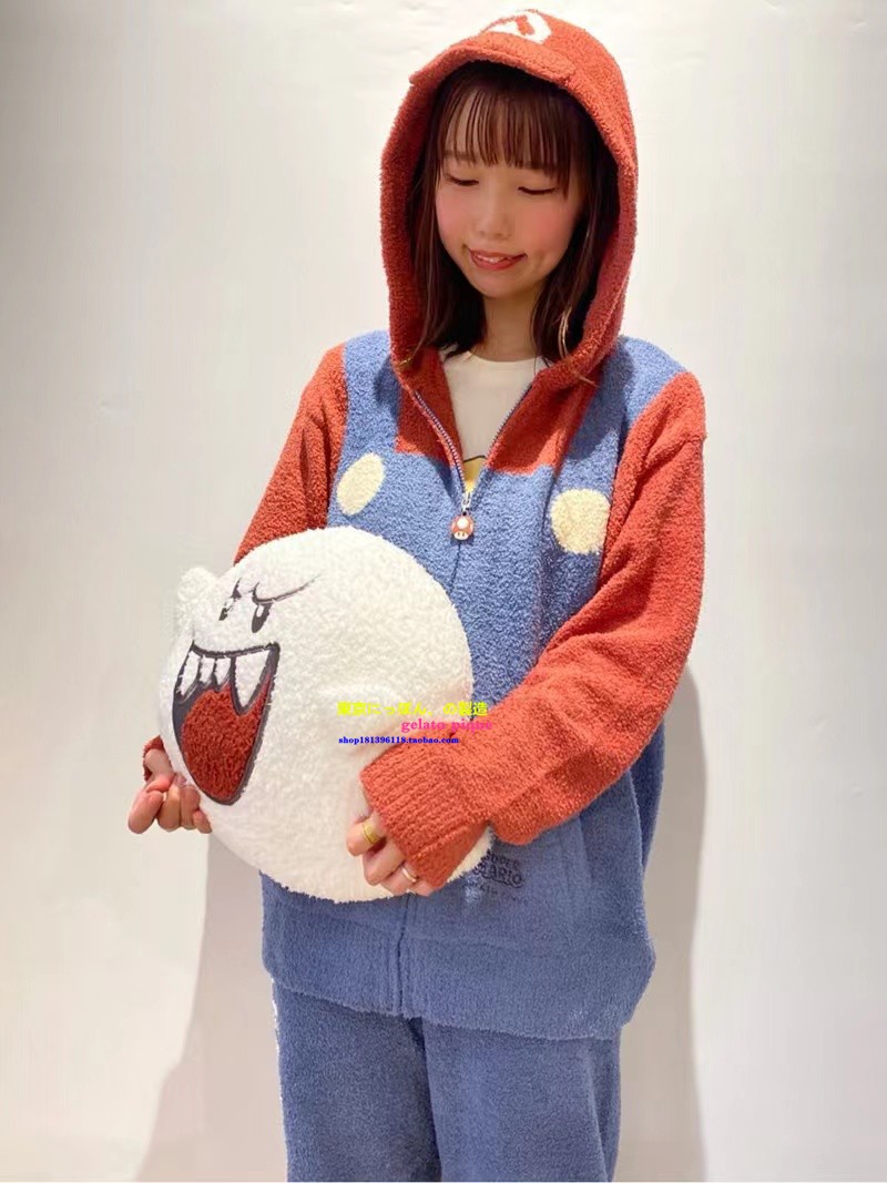 卡通家居服软绵绵情侣睡衣马里奥