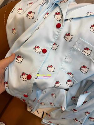 正品GP女真丝卡通睡衣家居服套装