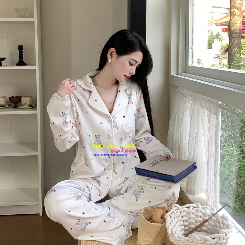 日本GP小熊可爱德绒睡衣家居服