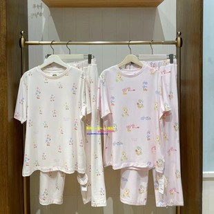 gelato 日本GP pique夏可爱奇诺比奥耀西卡通睡衣女莫代尔家居服