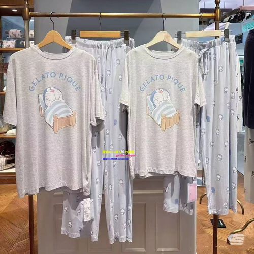 日本GP秋季男士机器猫卡通睡衣