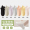 7 pairs of black+green+purple+light gray+orange pink+yellow+light pink