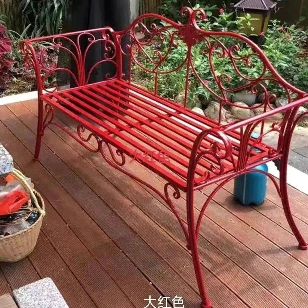 户外铁艺椅子庭院花园休闲阳台家用内外桌椅室外室内家庭简易桌椅
