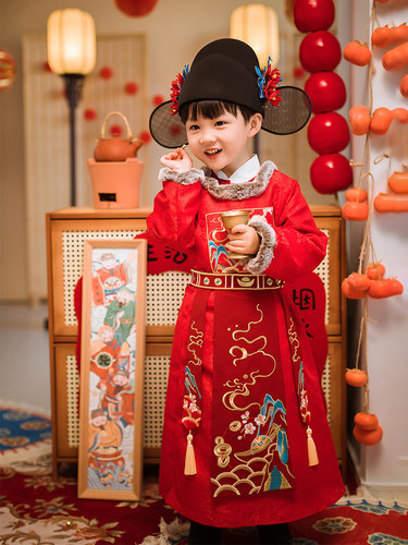 筱云楼男童汉服加厚拜年服