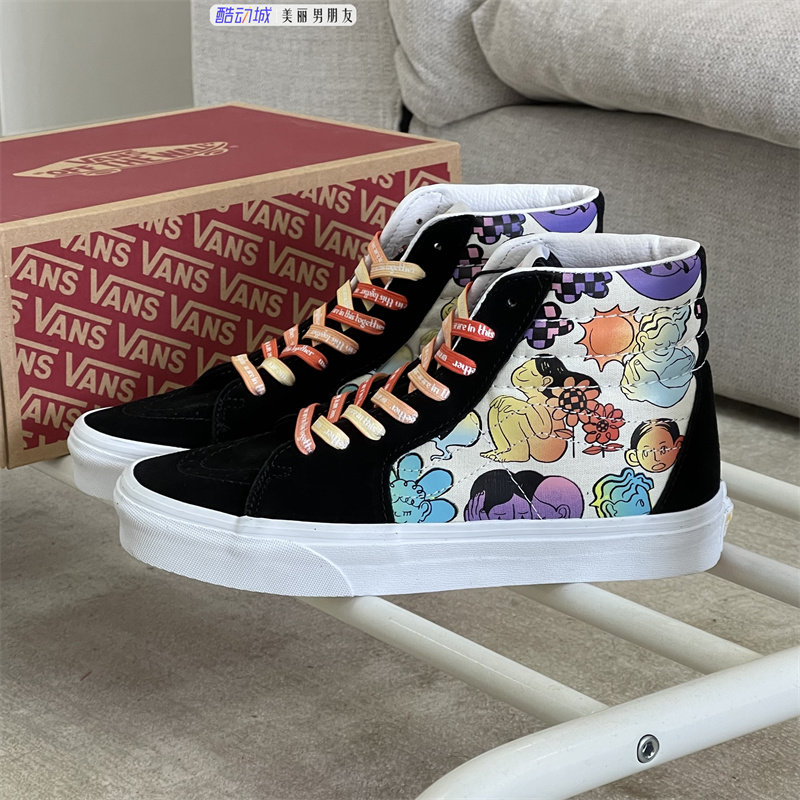 VANSSK8HI男女涂鸦高帮板鞋