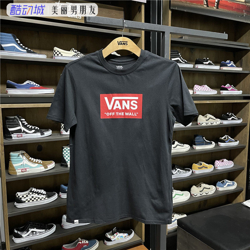 VANS范斯短袖女子LOGO印花T恤