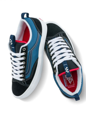 VANS范斯SKATE OLD SKOOL 36 蓝黑复古男女专业滑板鞋VN000D5RHT3