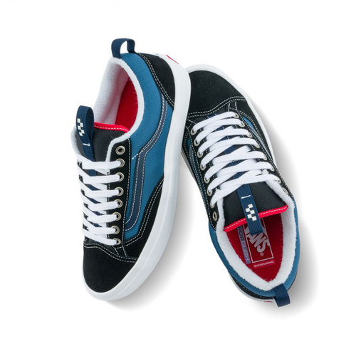 VANS范斯SKATE OLD SKOOL 36 蓝黑复古男女专业滑板鞋VN000D5RHT3