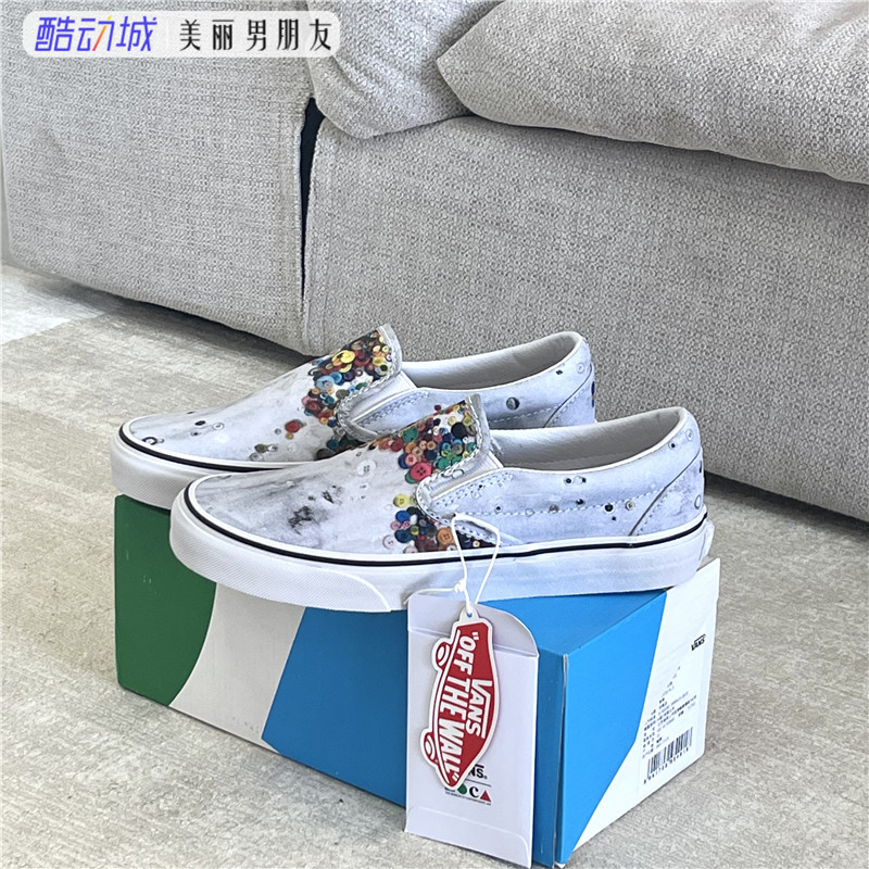 VANS X MOCA艺术博物馆联名SLIP ON水晶底男女帆布鞋VN0A5JMH8CQ-封面