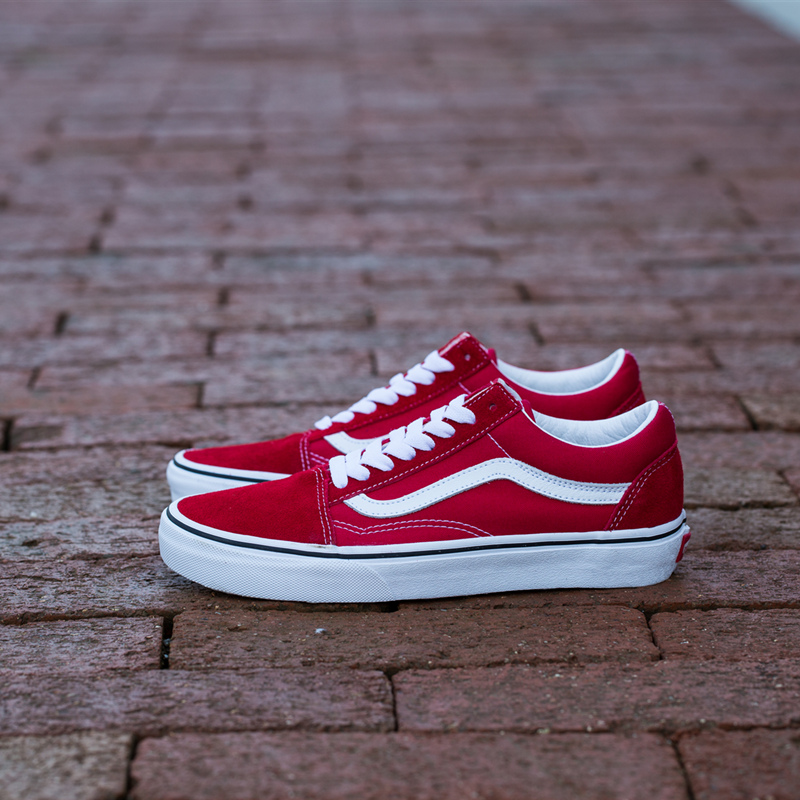 VANS范斯 OLD SKOOL 蛇年经典红色男女鞋情侣休闲板鞋VN0A4BV5JV6