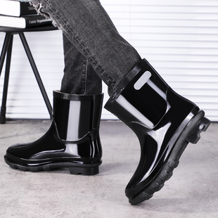 回力雨鞋男款高筒中筒水靴户外防滑低筒加绒加厚防水鞋胶鞋雨靴女