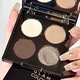 2025新款 幻影小熊四色眼影盘粉棕大地色全哑光珠光高级感日常淡妆