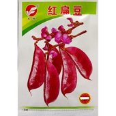红扁豆种子红色刀豆荚高产紫红眉豆种籽春季 播种5克约12粒 夏季