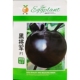 天顿黑将军F1杂交黑紫圆茄子种子大果型圆球重500克紫皮茄籽10克