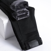 新款 加绒小脚牛仔裤 女修身 2024冬季 显瘦九分黑色高腰紧身铅笔裤 子