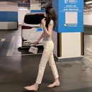 女春秋季 小个子八分窄版 牛仔法棍裤 2025新款 直筒九分烟管裤 夏薄款