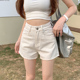 女夏季 薄款 2025年新款 高腰牛仔短裤 宽松显瘦百搭a字阔腿辣妹热裤
