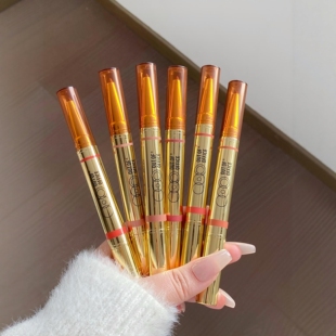 outofoffice固体唇蜜ooo哦野双头唇釉out of office000唇线笔口红