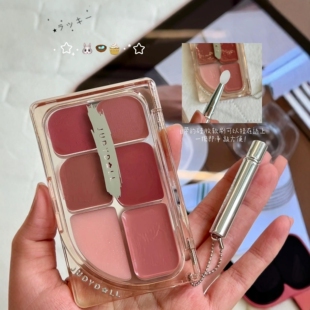 juduo橘朵六色唇膏盘多用膏口红judoll官方jvduo居多桔菊朵judou