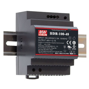 明纬HDR-100导轨开关电源12V24V