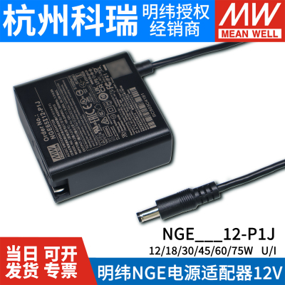明纬NGE12V电源适配器DC2.1mm