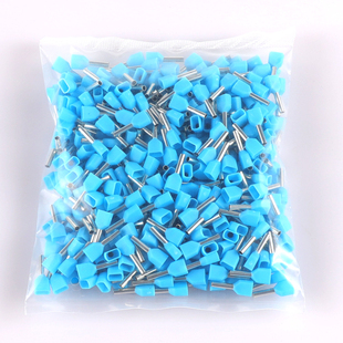 紫铜双线TE7508管型预绝缘接线端子头针型冷压端子0.75平方1000u.