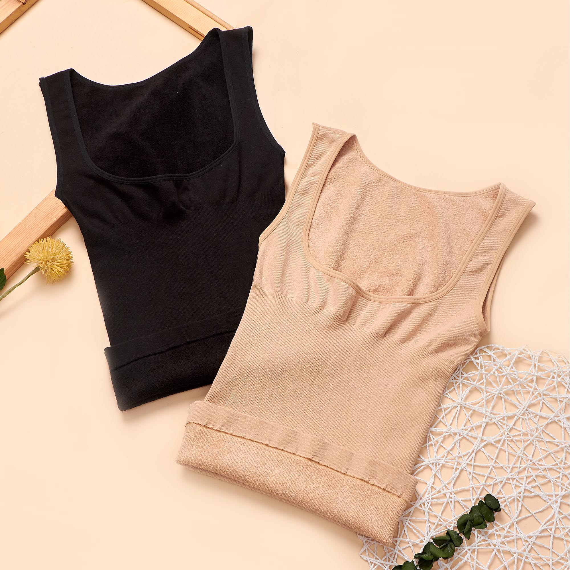 托胸背心紧身防寒薄绒性感背心