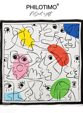 PHILOTIMO MULTIFACE多面 桑蚕丝 方巾