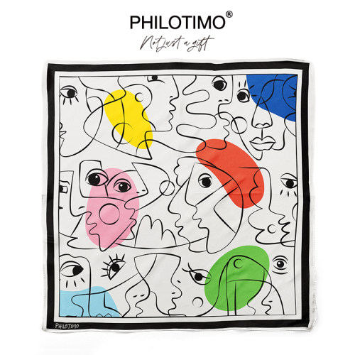 PHILOTIMO MULTIFACE多面 桑蚕丝 方巾