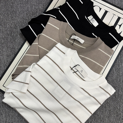 old money老钱风！冰丝针织面料！透气舒爽！男士翻领短袖POLO衫