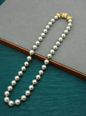 春季爆款多层珍珠项链可拆卸两戴款毛衣链女琉璃珍珠项链配饰