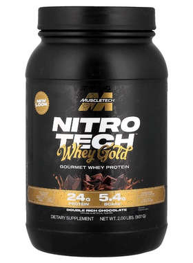 Muscletech Nitro Tech Whey Gold protein powder mass 2lbs