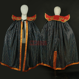 川剧演出变脸服装道具晶片金线亮片披风斗篷火焰翘肩 变脸披风