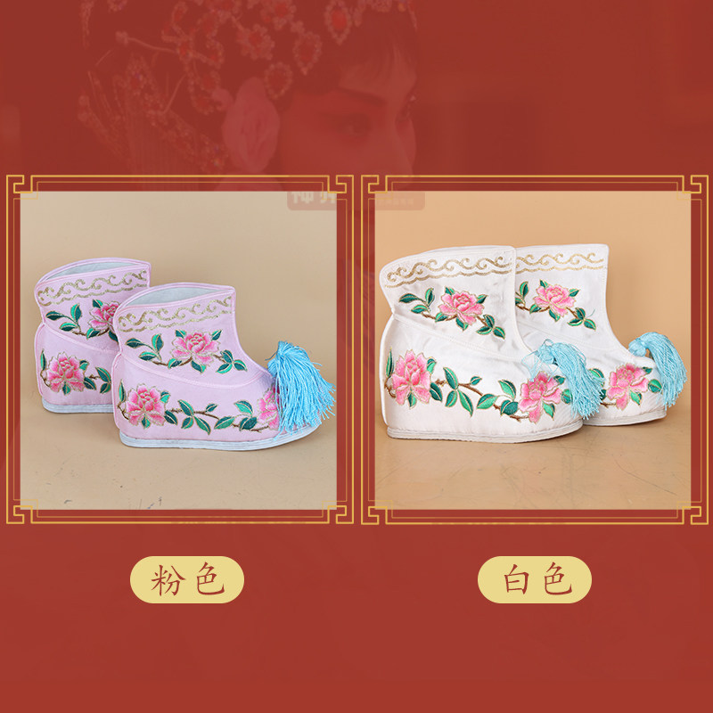 戏曲北京工艺千层底彩快鞋靴