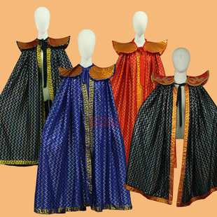 川剧舞台演出变脸表演专用服装道具翘肩披肩斗篷 变脸亮片披风