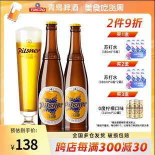 12瓶箱啤全麦精酿摘星共赏 青岛啤酒皮尔森10.5度450ml