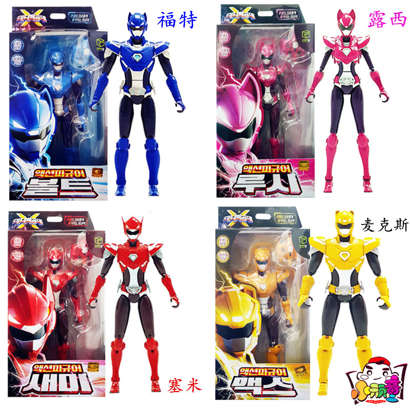 韩国迷你机器人特工队变形金刚第二代人偶公仔福特塞米露西麦克斯