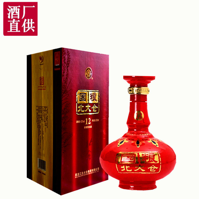 北大仓酒国粮12白酒东北酒42度500ml北大仓国粱12年42度1瓶